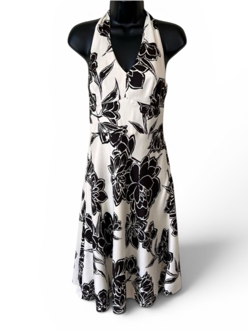 Silk Ann Taylor Petites Floral Halter Dress